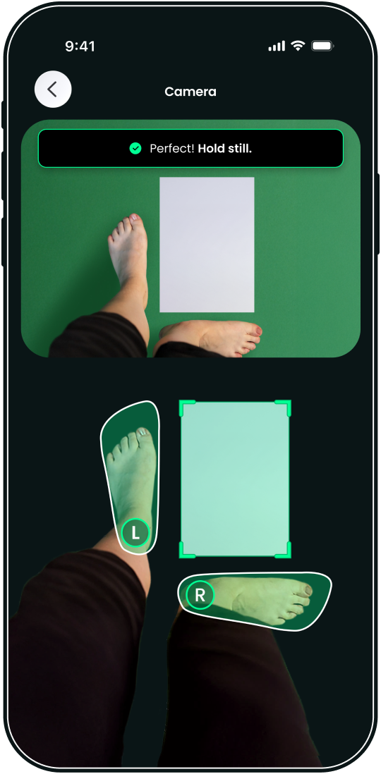 Résultats de la mesure du pied Esenca pour le choix de la pointure des bottes de sécurité et des chaussures de mode